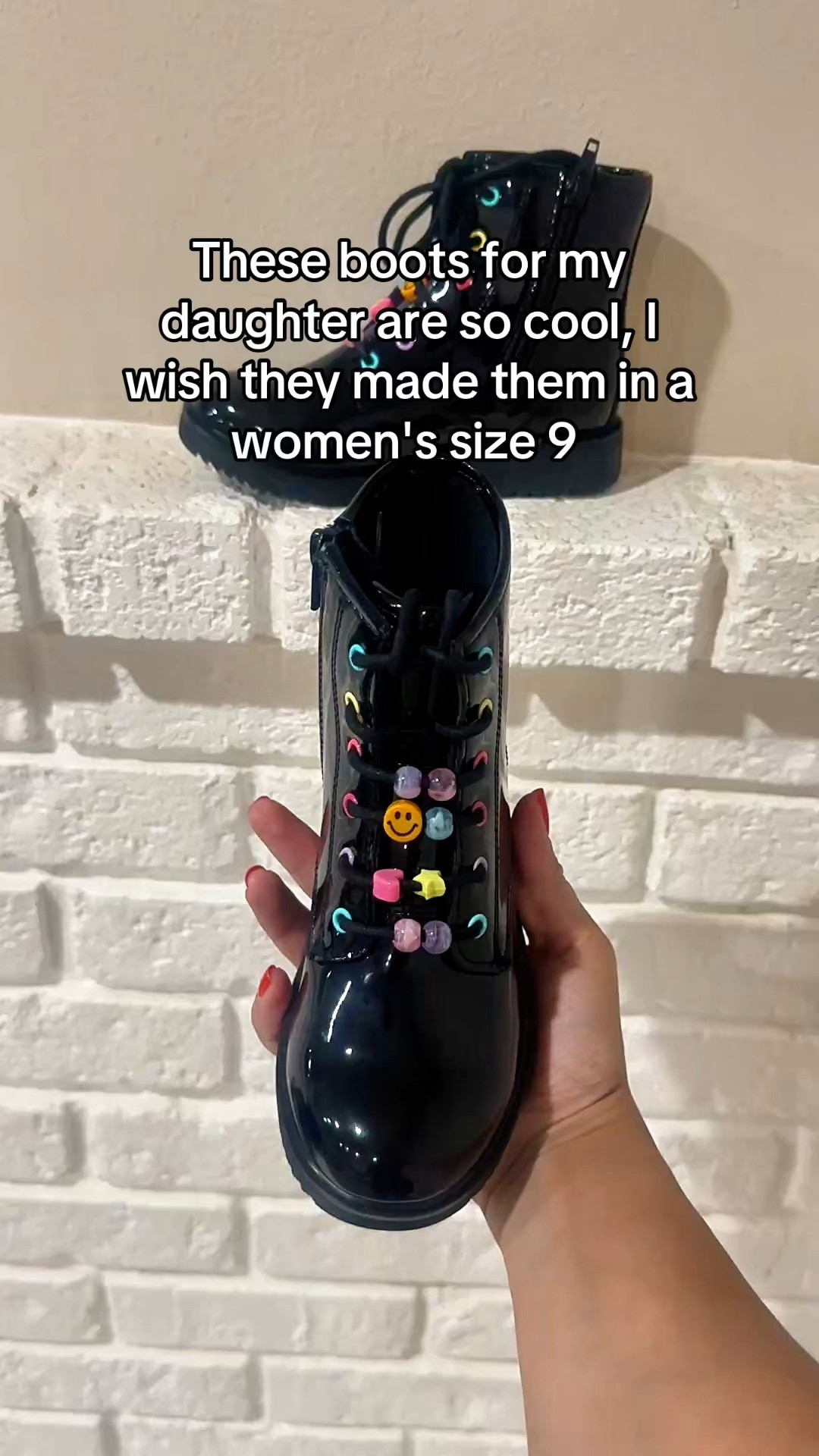 Combat boots for my 7 year old daughter from the children's place. She said the shoe charms were so cute and girly 

#LTKShoeCrush #LTKKids #LTKmomlife