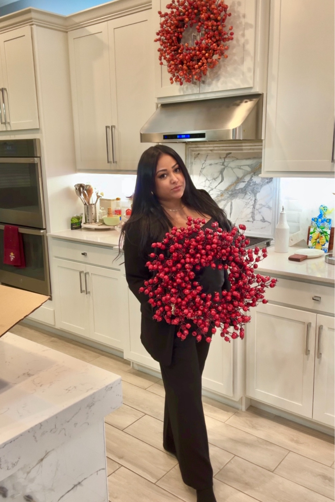 Holiday Christmas Lifelike Berry wreath perfect for home decor on kitchen or doors 

#LTKHoliday #LTKSeasonal #LTKHome