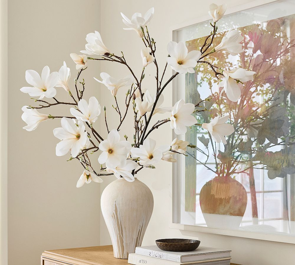 Faux Blooming Magnolia Branch | Pottery Barn (US)