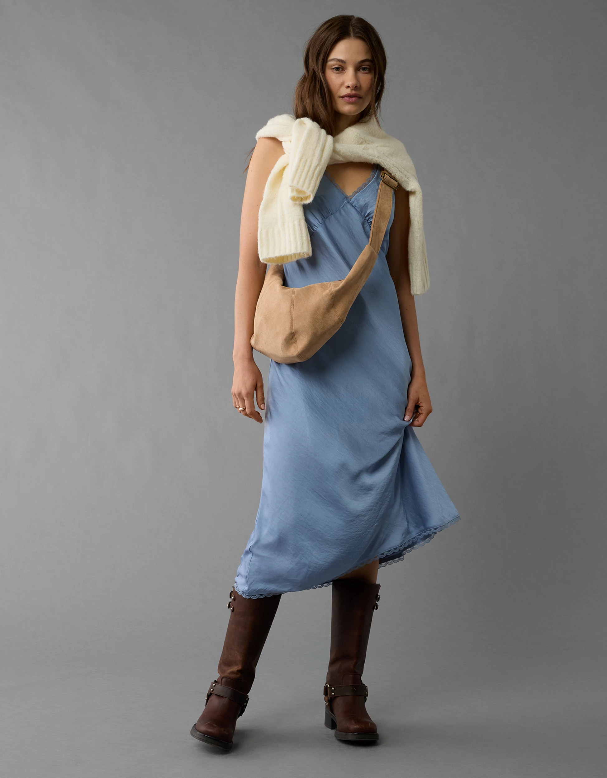 AE Midi Slip Dress | American Eagle Outfitters (US & CA)