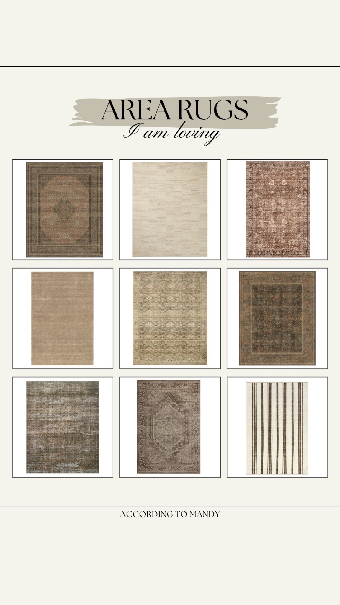 Area Rugs I am loving!

area rugs, rugs, ruggable, rugs usa, striped rug, brown rug, living room rugs, wayfair, affordable rugs

#LTKHome #LTKStyleTip