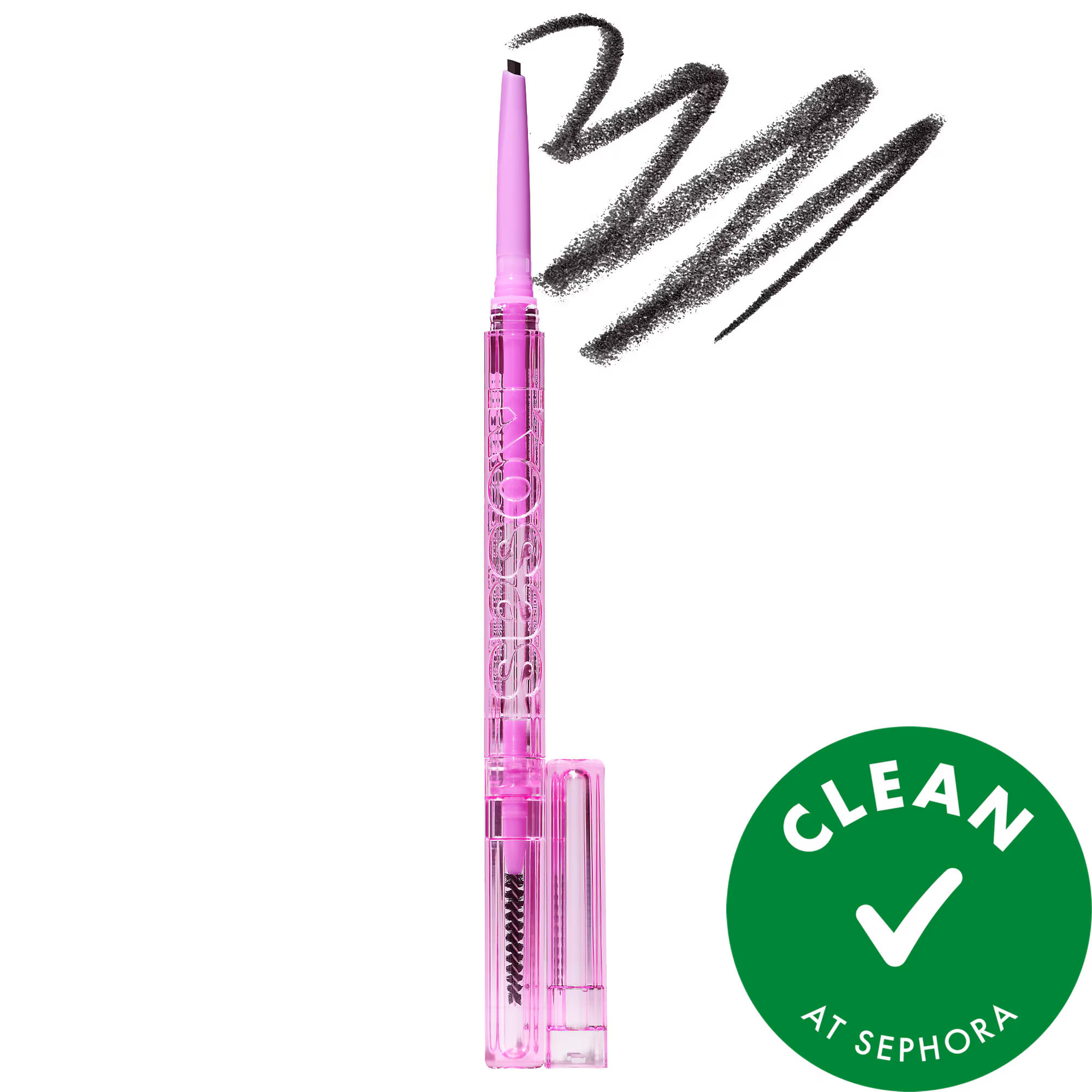 Kosas Brow Pop Dual-Action Filling and Shaping Easy Eyebrow Pencil Black 0.002 oz/ 0.08 g | Sephora (US)