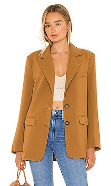 ASTR the Label Boyfriend Blazer in Caramel from Revolve.com | Revolve Clothing (Global)