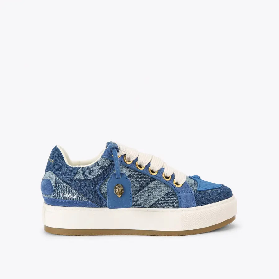 SOUTHBANK TAG Bleached Weave Lace Up Sneaker by Kurt Geiger London | Kurt Geiger US