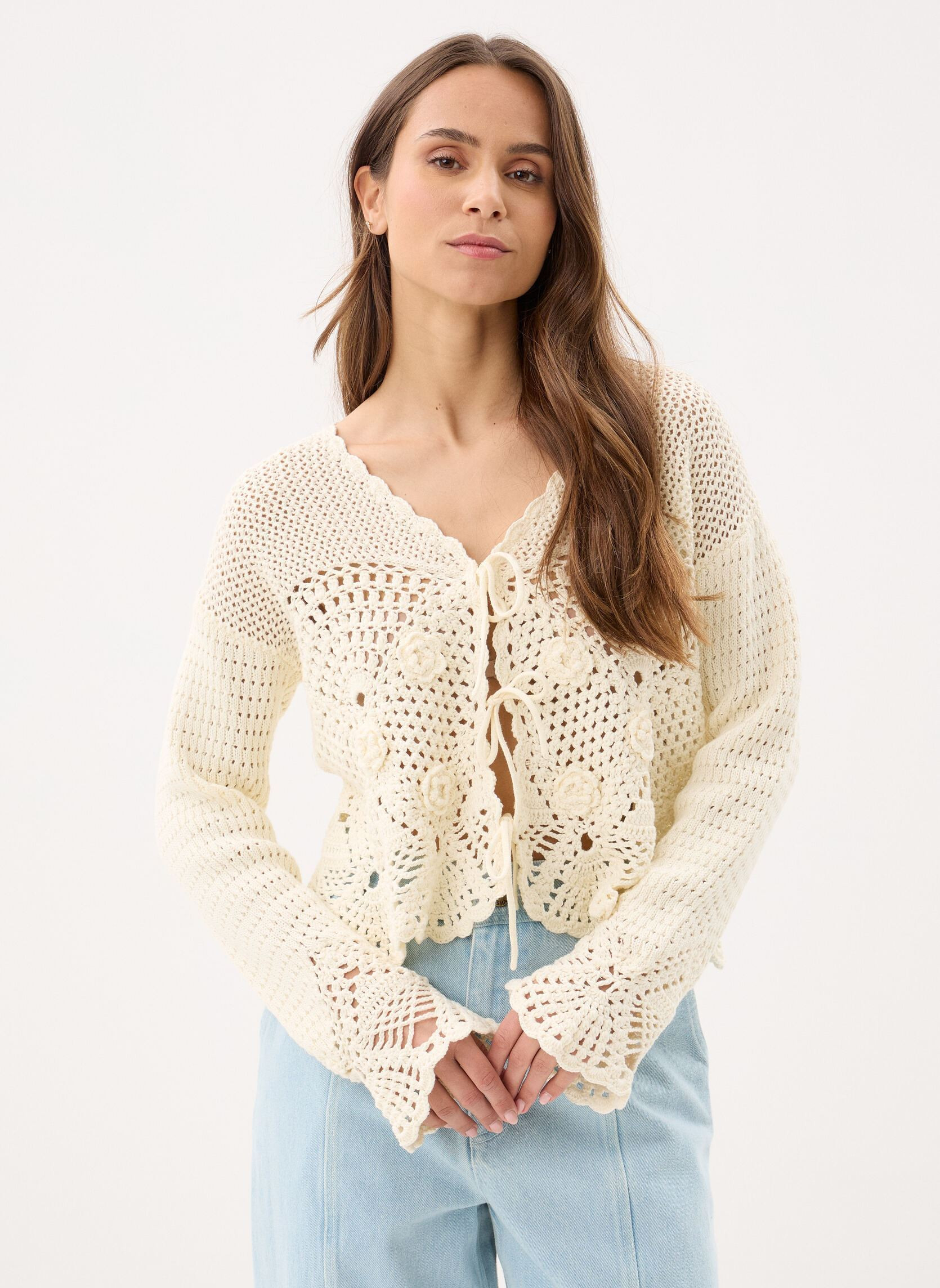 Strickjacken und Westen Molya damen weiß | Sarenza FR