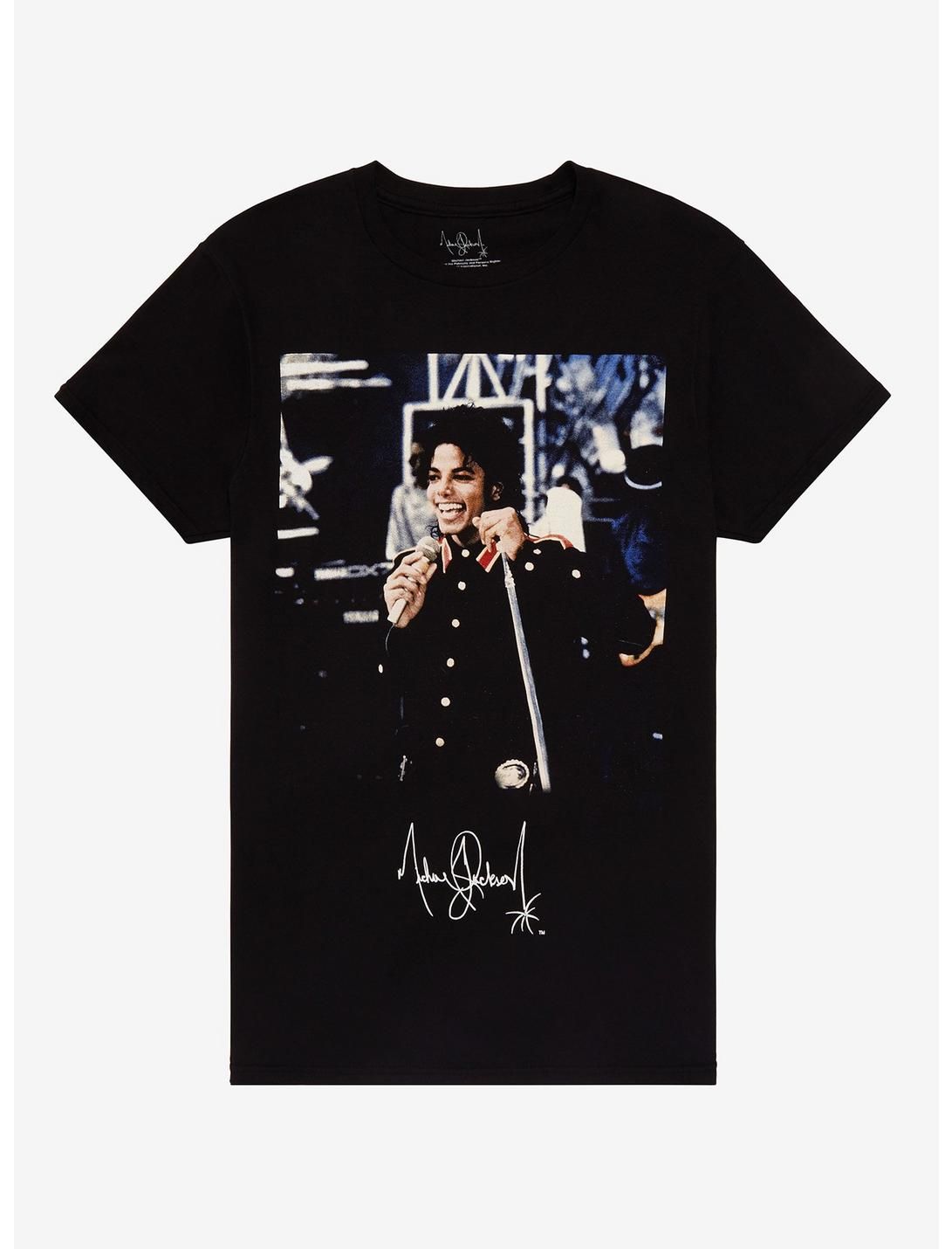 Michael Jackson Singing Boyfriend Fit Girls T-Shirt | Hot Topic