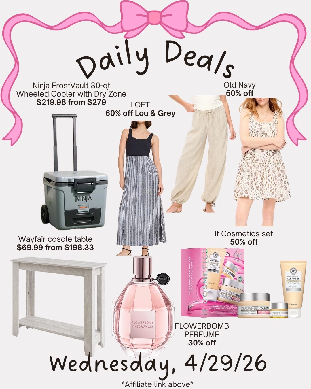 Daily deals @Macys @QVC @Wayfair 

#LTKMothersDay #LTKSaleAlert #LTKMidsize