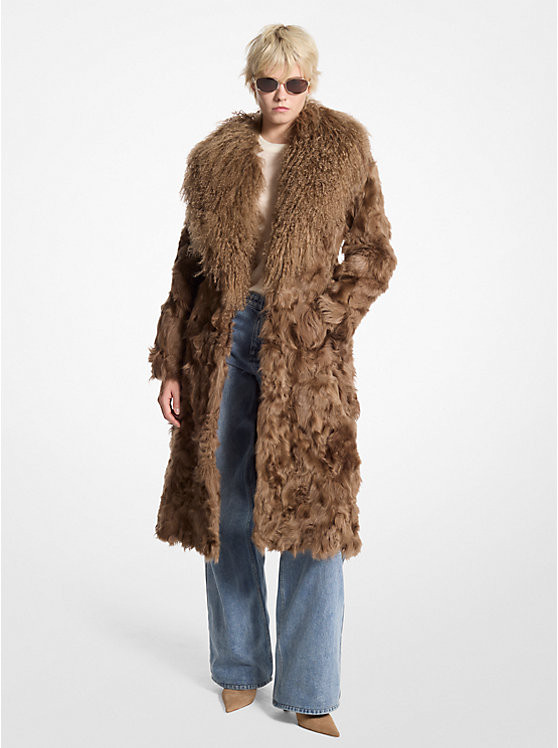Shearling Coat | Michael Kors US