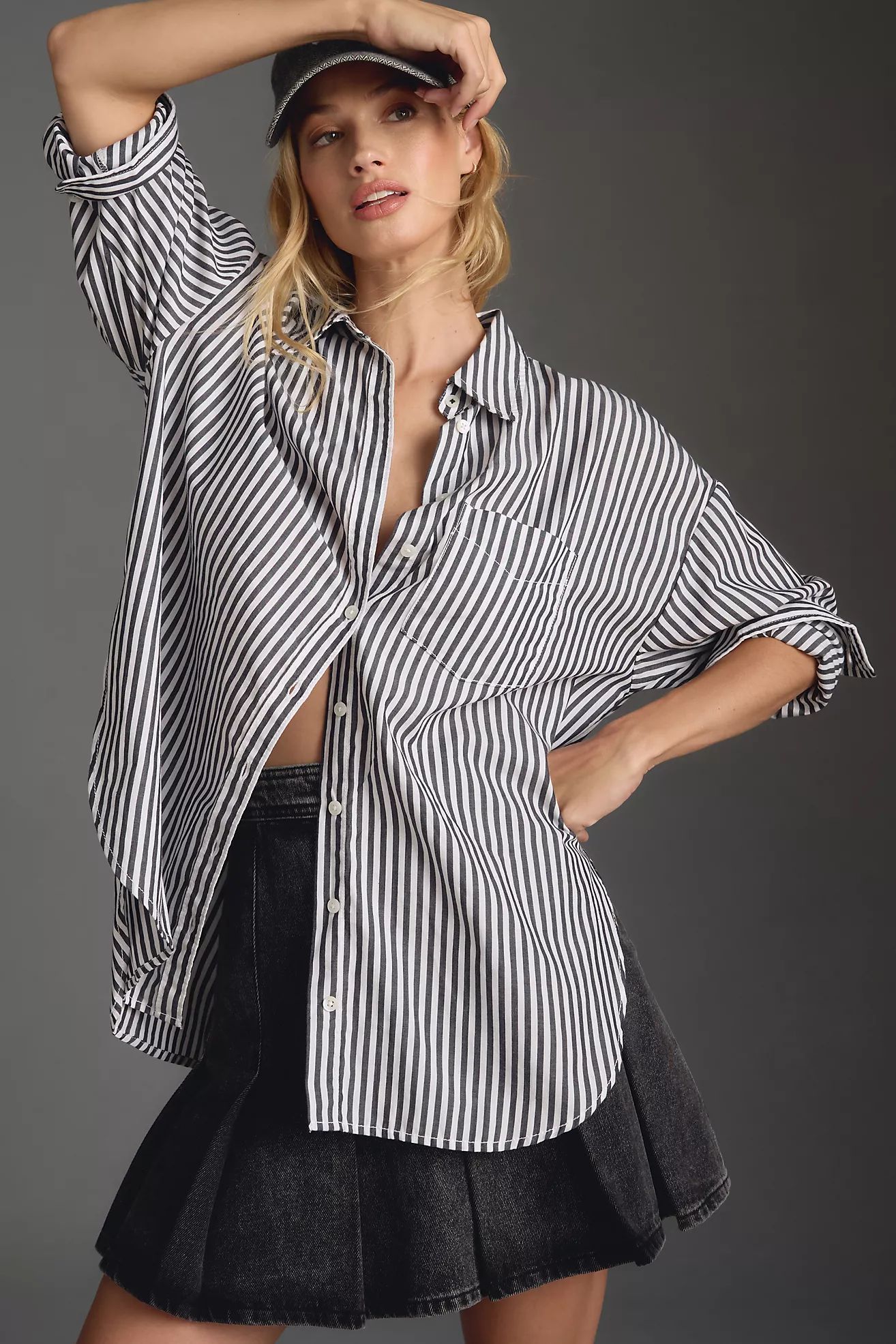 The Bennet Buttondown Shirt: Striped Edition by Maeve | Anthropologie (US)