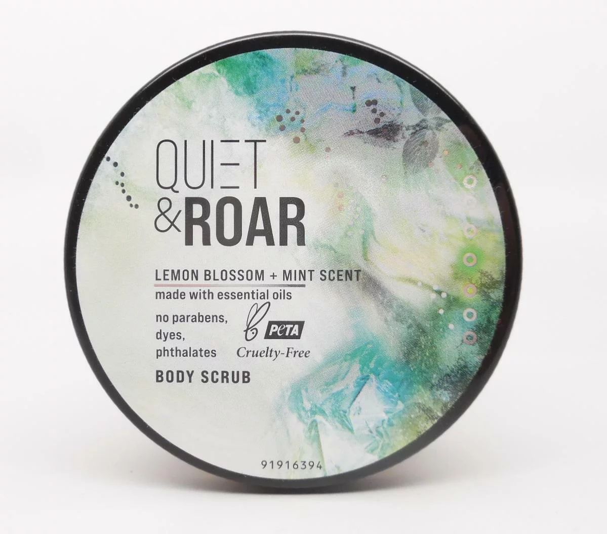 Quiet & Roar Lemon Blossom + Mint Scent Body Scrub with Essential Oils - 8 oz. | Walmart (US)