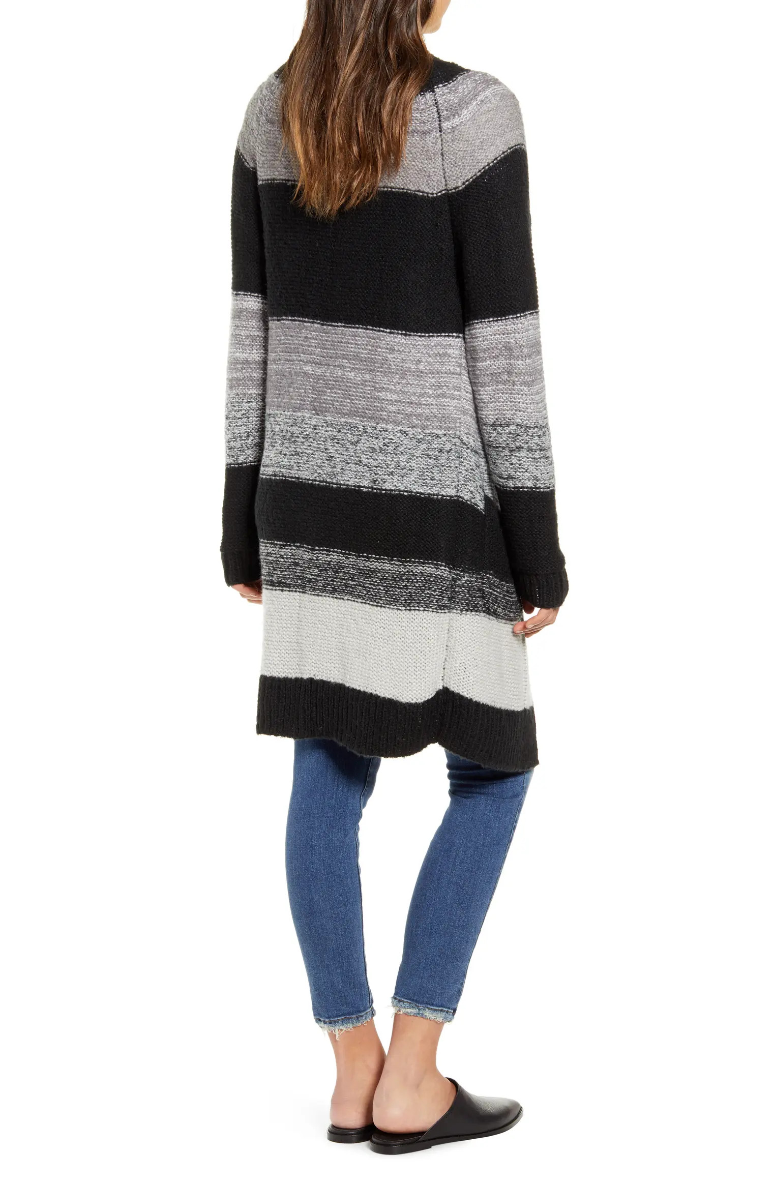 Bold Stripe Longline Cardigan | Nordstrom