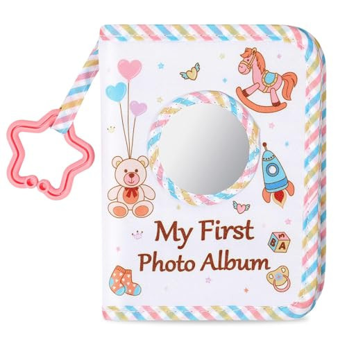 Baby's My First Family Album Soft Photo Cloth Book Colorful My First Book of Photos Whimsical Themed Baby Memory Album Gift Holds 4x6 Pictures for Babies Newborn Toddler & Kids Baby Shower | Amazon (US)