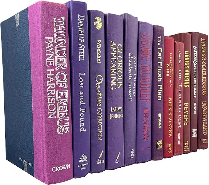 Antique and Modern Books | Set of 12 Real Hardback Books | Bulk Bundle of Decorative Books | Amazon (US)