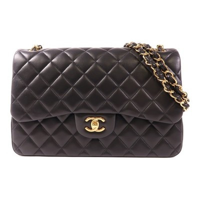 CHANEL CC GHW Maxi Classic Chain Shoulder Bag A5860 Lambskin Leather Black | eBay US