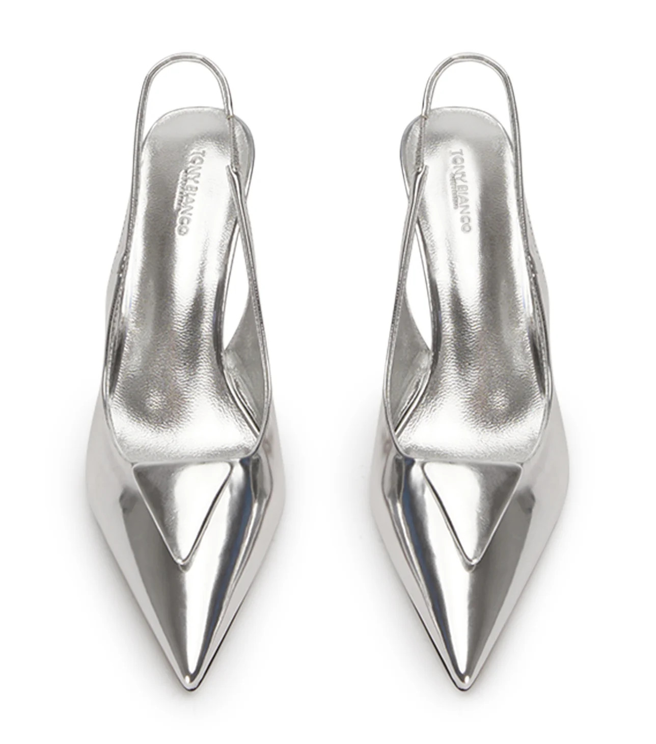 Bertie Silver Shine Heels | Tony Bianco US