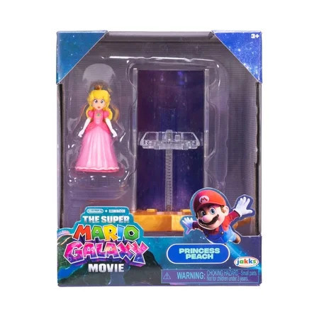 Super Mario Galaxy Movie Action Figure - 1.5 inch Princess Peach with Star Launcher | Walmart (US)
