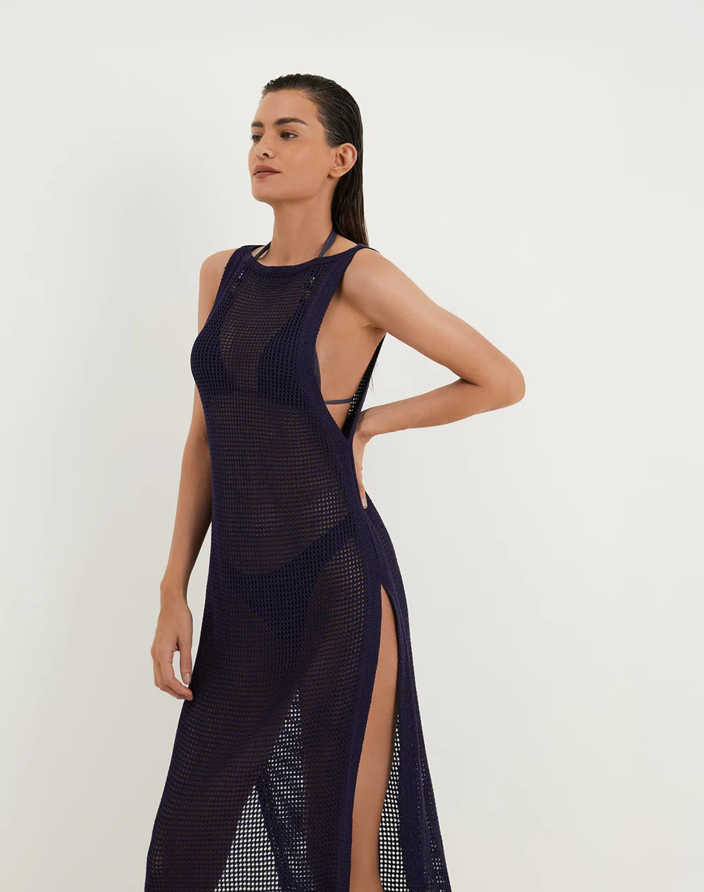 Knit Hanna Long Cover Up - Sailboat | ViX Swimwear