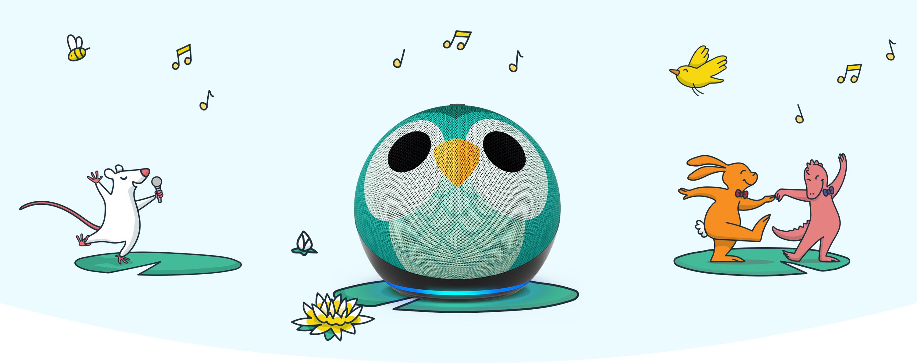 All-New Echo Dot (5th Gen, 2022 release) Kids | Designed for kids, with parental controls | Owl | Amazon (US)