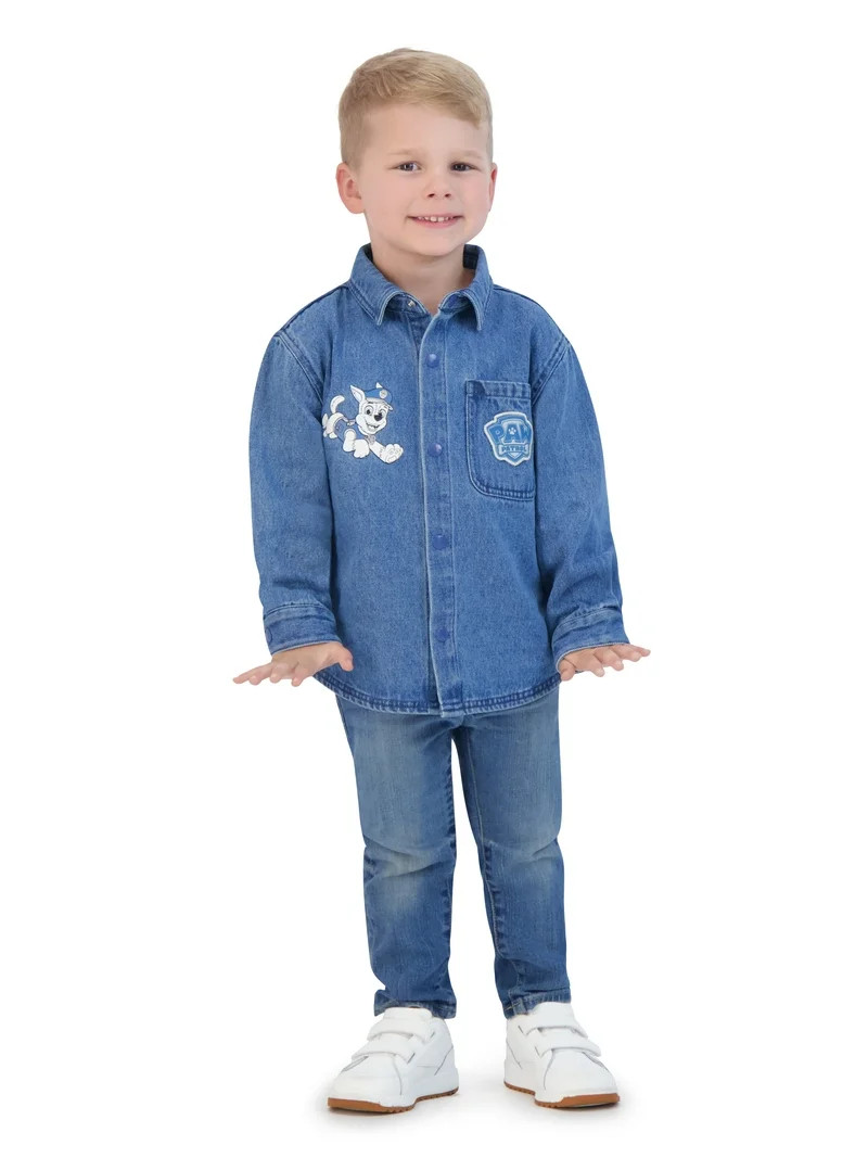 Paw Patrol Toddler Boy Shacket, Sizes 12M-5T | Walmart (US)