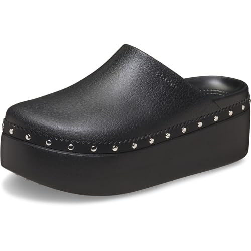 Crocs Women's Dylan Platform Clog, Mule Platform Shoes Black Studded 8 Medium | Amazon (US)
