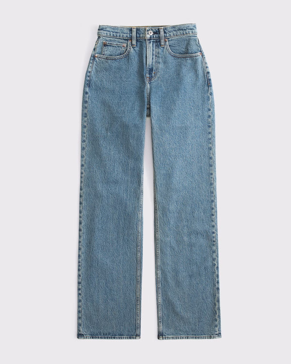 Curve Love High Rise 90s Relaxed Jean | Abercrombie & Fitch (US)