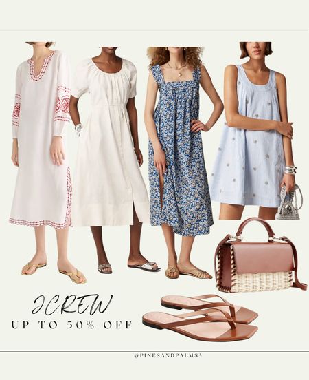Jcrew, sale, up to 50% off, midi dress, white dresss

#LTKFindsUnder100 #LTKStyleTip #LTKSaleAlert