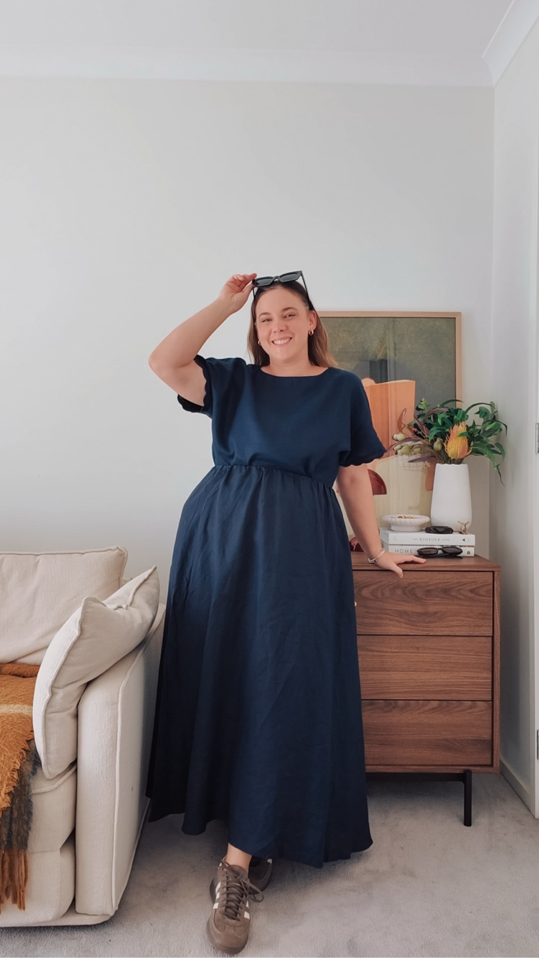 Navy seed set
Top - size 12
Skirt - size 16 (if trying in store would have got a 14)
Shoes - adidas 

#LTKMidsize #LTKootd #LTKgrwm