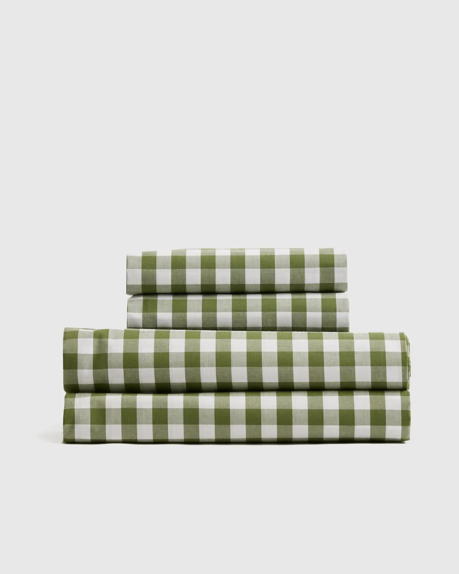 Classic Organic Percale Gingham Sheet Set | Quince