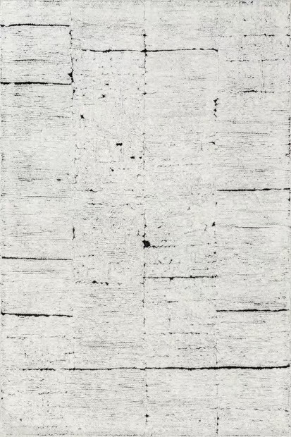 Ivory Davos Tiled Wool Area Rug | Rugs USA