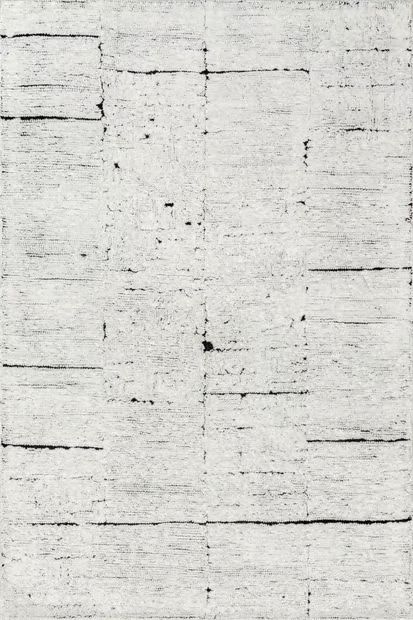 Ivory Davos Tiled Wool 10' x 14' Area Rug | Rugs USA