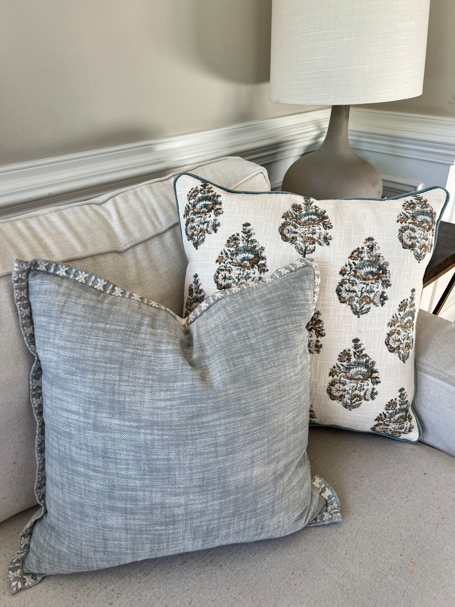 Love my new pillows! The patterned one is even reversible with a pretty complimentary pattern on the back #kirklands 30% off! 

#LTKSeasonal #LTKHome #LTKSaleAlert