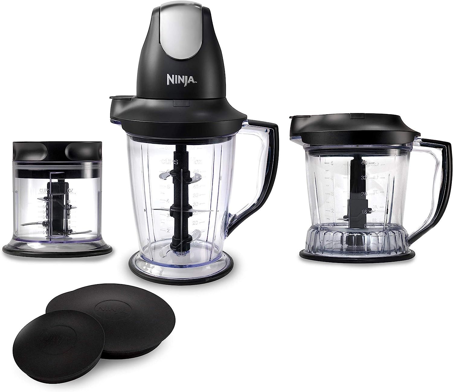 Ninja Blender/Food Processor with 450-Watt Base, 48oz Pitcher, 16oz Chopper Bowl, and 40oz Proces... | Amazon (US)