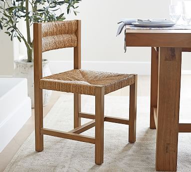 Malibu Woven Dining Chair | Pottery Barn (US)