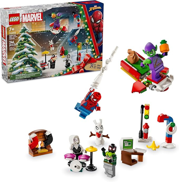 LEGO Marvel Spider-Man Advent Calendar 2024 for Kids - Christmas Advent Calendar with Mini Builds... | Amazon (US)