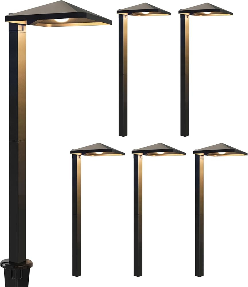 GKOLED 6 Pack UL Listed Low Voltage Pathway Lights, 12V 3W 140LM 3000K Waterproof LED Landscape L... | Amazon (US)