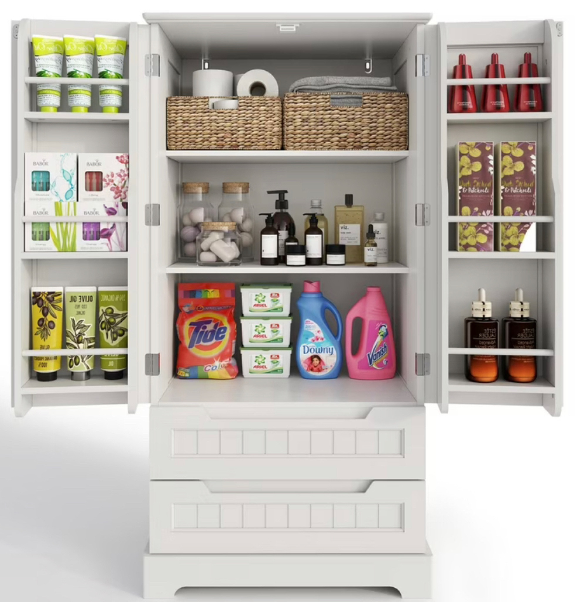 This pantry cabinet is a flash deal and not sure how long this too good to be true price will last!!!
:
It’s currently $100 👏🏼 

#LTKhome #LTKsalealert #LTKfindsunder100