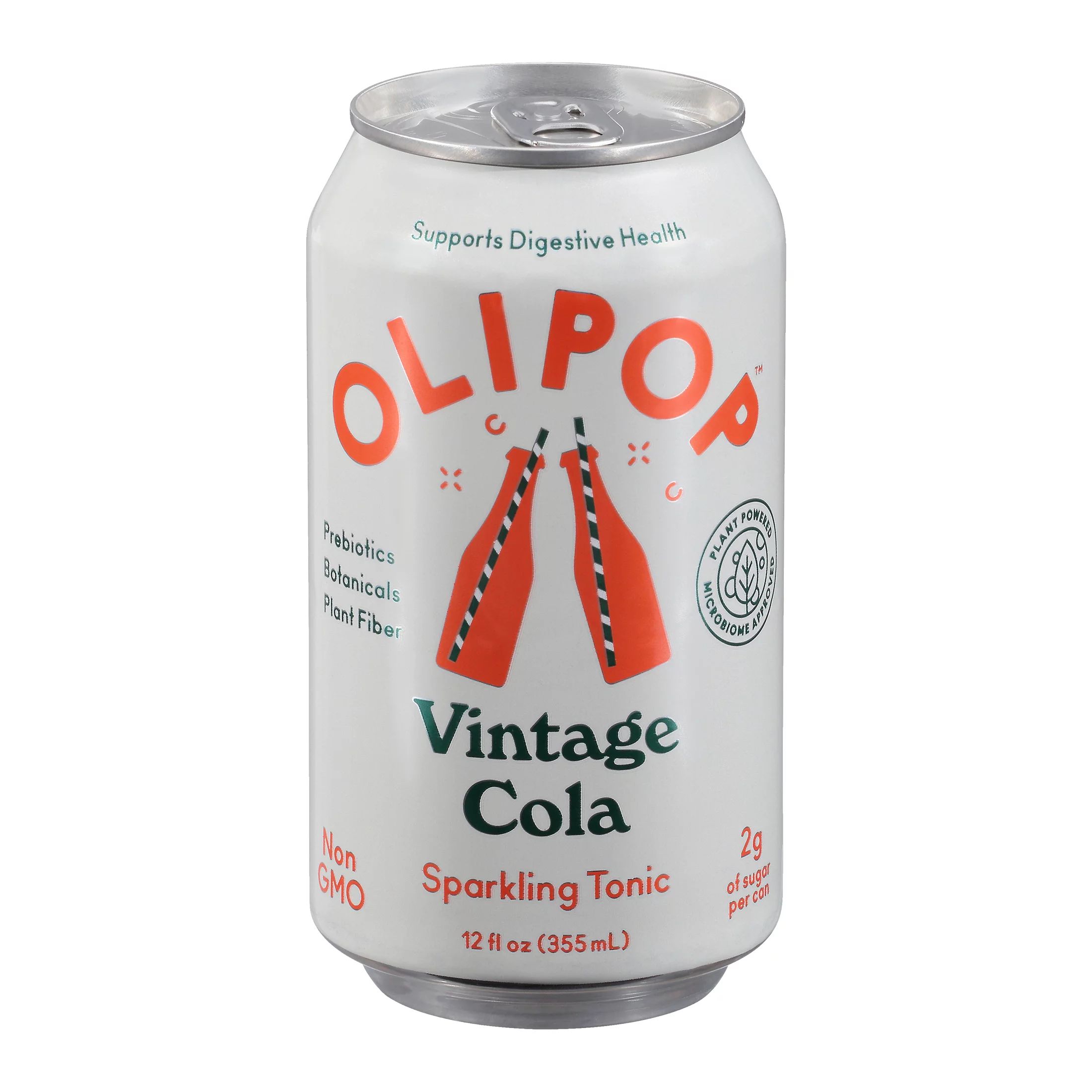 OLIPOP A New Kind of Soda, Vintage Cola Sparkling Tonic, 12 fl oz - Walmart.com | Walmart (US)