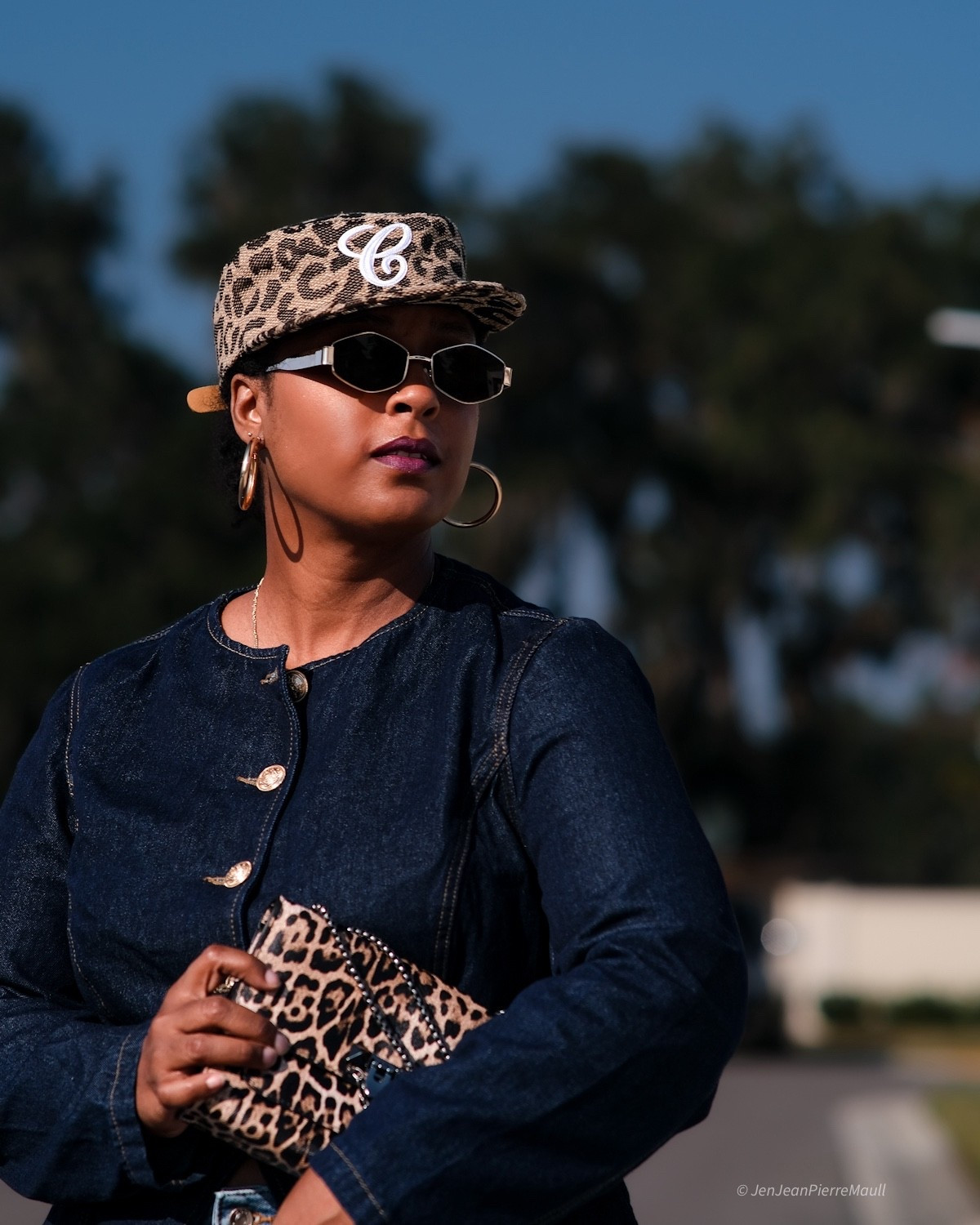 Double denim and leopard  