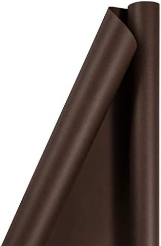 JAM PAPER Gift Wrap - Matte Wrapping Paper - 25 Sq Ft - Matte Chocolate Brown - Roll Sold Individ... | Amazon (US)