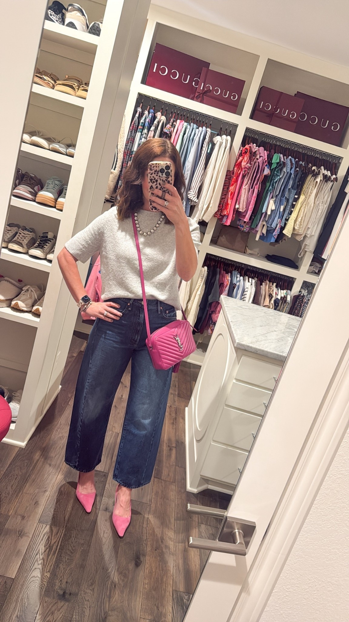 Always love a little pop of pink 💕 and these half pipe jeans are an excellent option if barrel jeans are quite your style! 

#LTKShoeCrush #LTKOver40 #LTKStyleTip