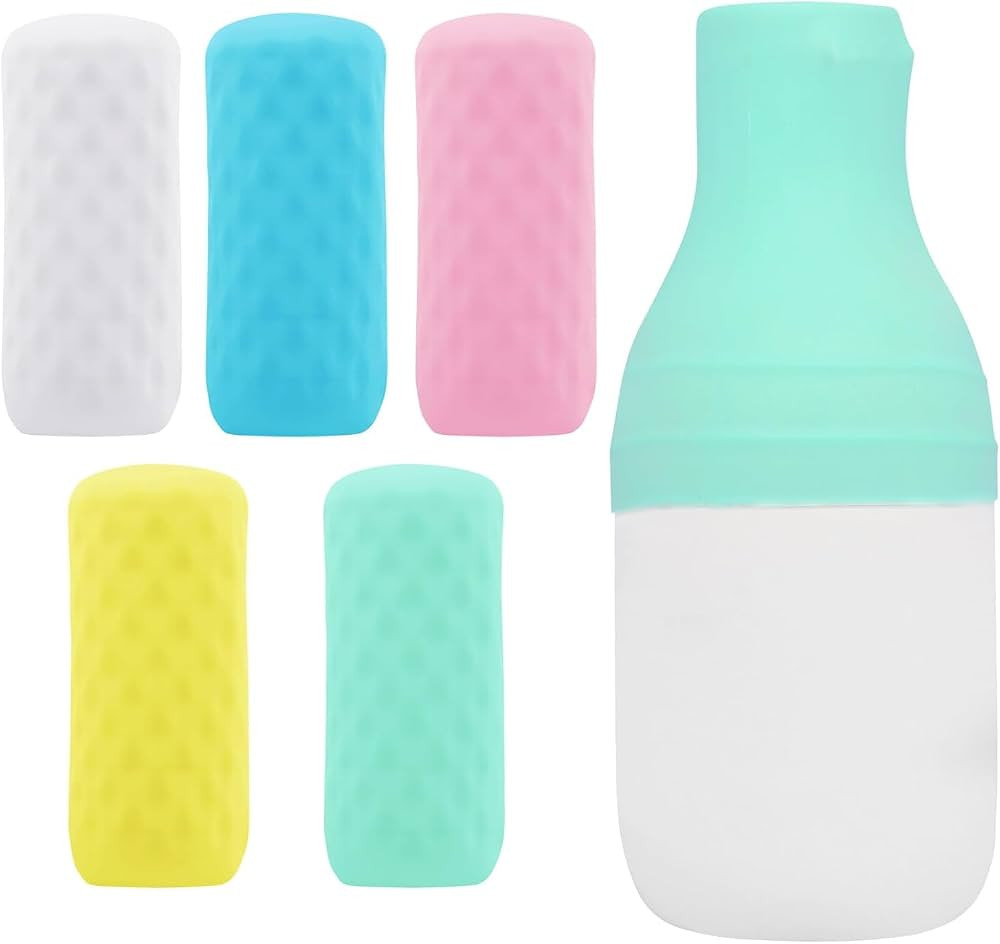 5 Pack Travel Essentials Accessories Silicone Bottle Covers, Cruise Essentials, Beach Vacation Es... | Amazon (US)