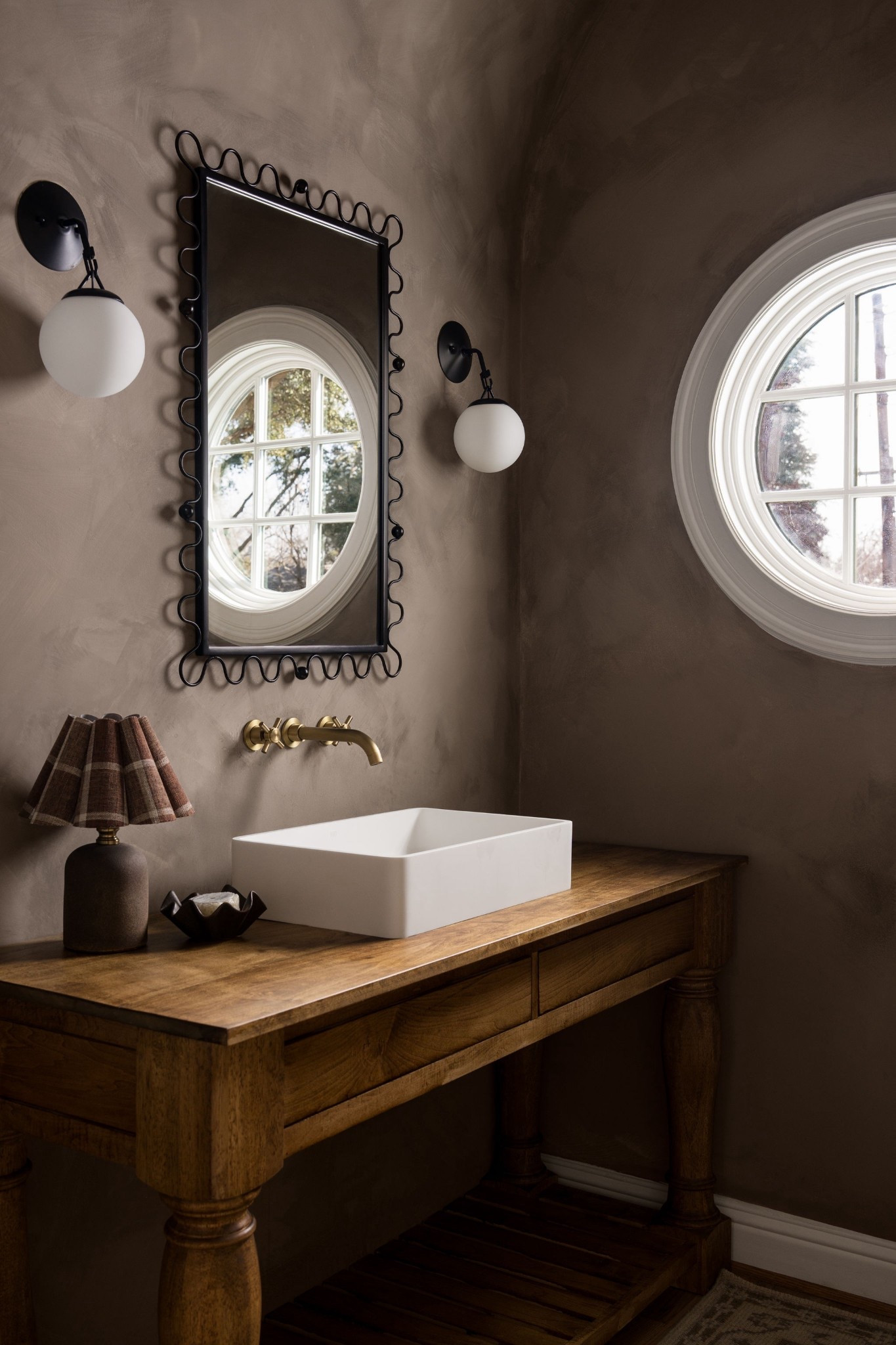 Powder bathroom of dreams ☁️

Roman clay walls, curved lines and all the warmth

#LTKHome