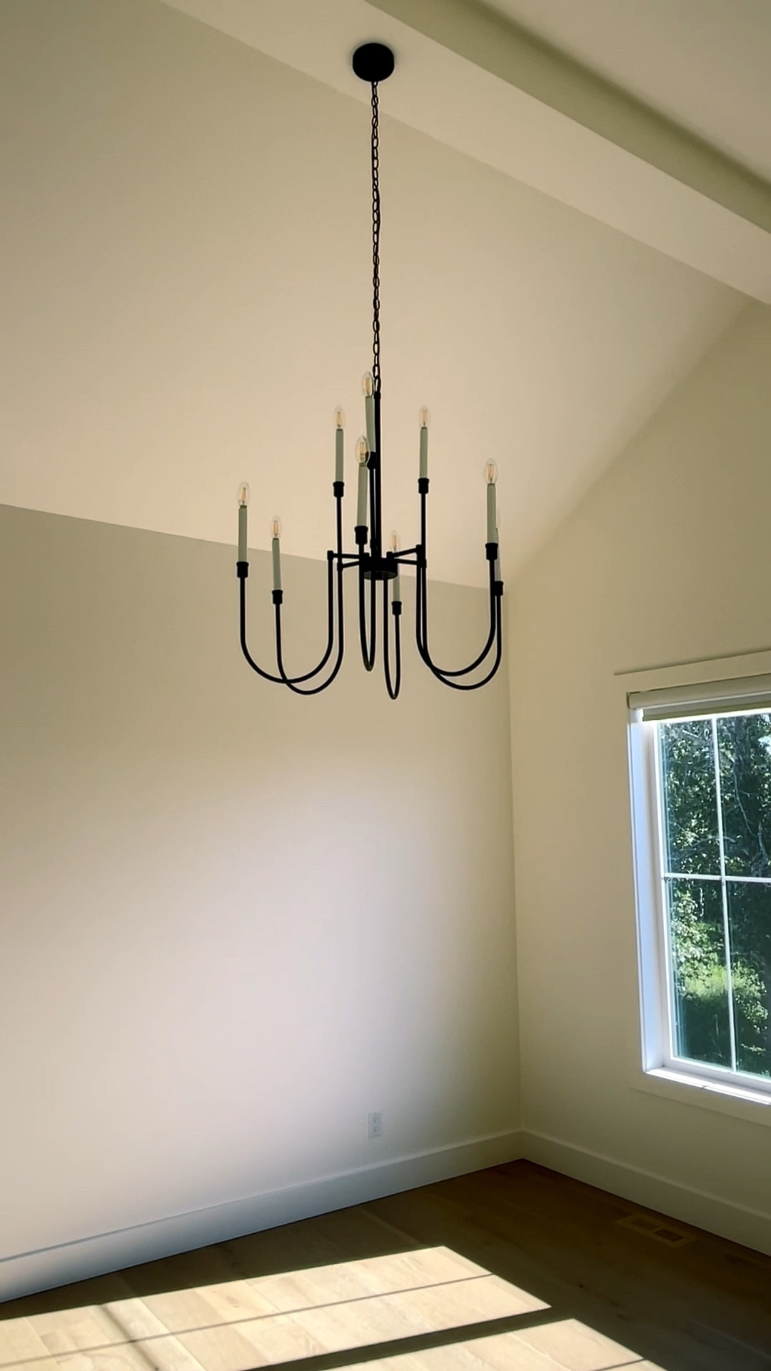 Primary Bedroom Chandelier and Paint Colour Details:

This 9-light black chandelier is ideal for vaulted ceilings or large rooms. It’s a budget-friendly option compared to many pricey designer light fixtures I was considering. Add shades to get a custom look for less.

This off-white paint colour is soft, livable, and classic for walls, trim, and ceilings. We used it throughout this home. Love it paired with the black barn door and white oak floors.

#LTKstyletip #LTKVideo #LTKhome