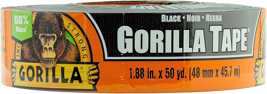 Gorilla Duct Tape, 1.88" x 50yd, Black | Amazon (US)