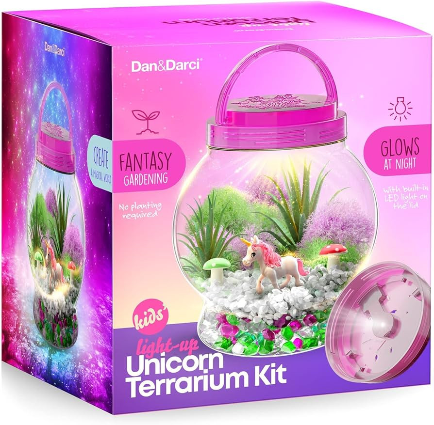 Light-Up Unicorn Terrarium Kit - Birthday Gifts for Kids - Best Toys & Activities Kits Presents -... | Amazon (US)