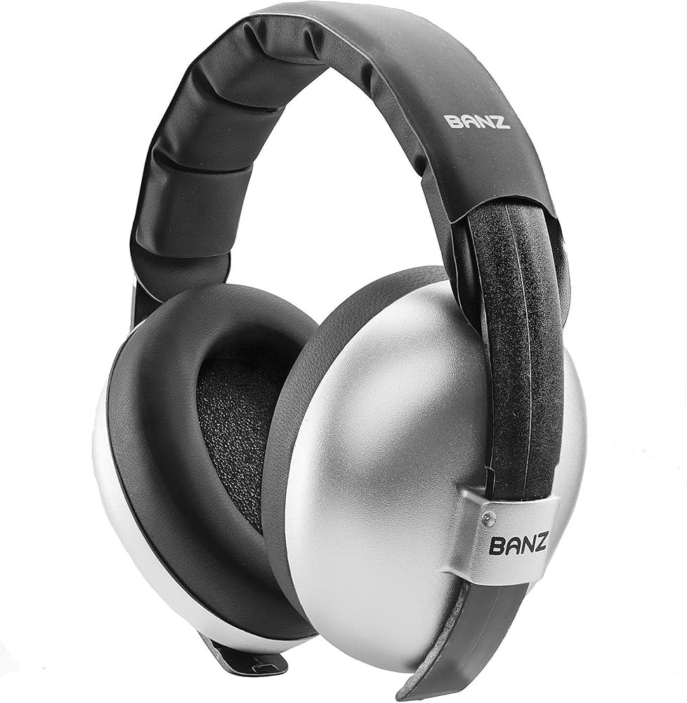 BANZ Infant Hearing Protection Sound Blocking Earmuffs (Silver) | Amazon (US)