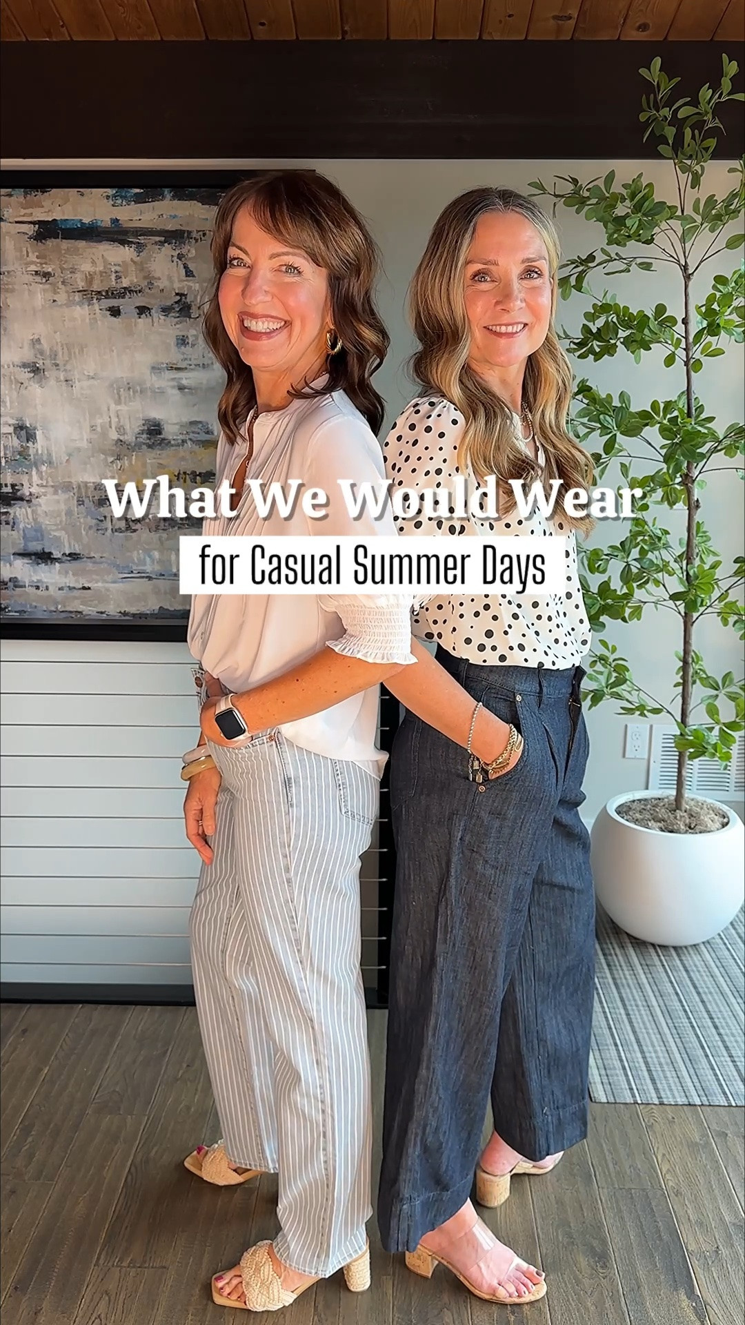 Fresh style for summer, and your perfect fit is right here!☀️ @NYDJ  denim, stylish shorts, and breezy tops create easy style for hot days at the office, on the weekend, or anywhere you’re going! 

NYDJ is known for their revolutionary LiftTuck technology built into every pair of jeans, which shapes and slims to create the most comfortable & flattering fit. 

We’re both 5’6” and wear size xs/s in tops and 0/2 in jeans & shorts

#LTKWorkwear #LTKOver40 #LTKootd