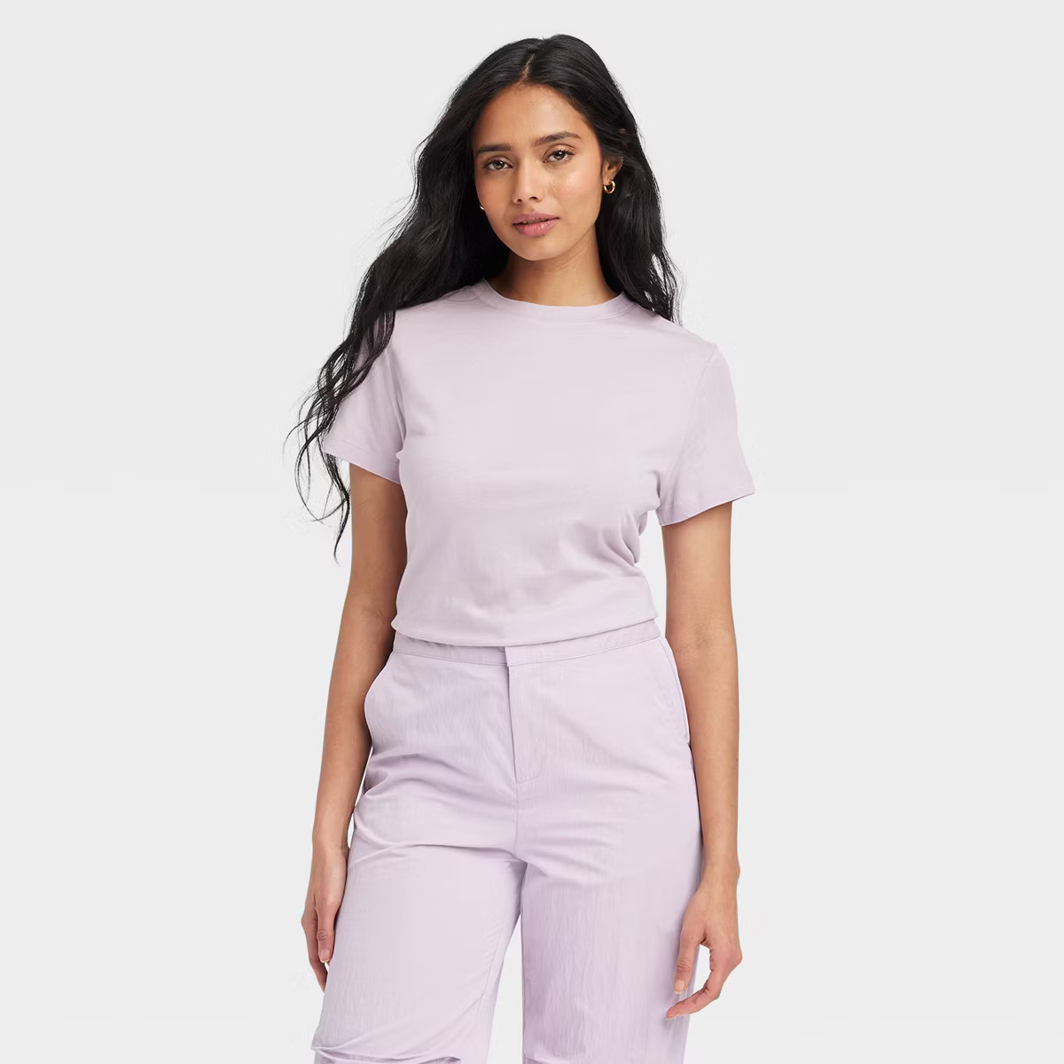 Women's Short Sleeve T-Shirt - A New Day™ White L | Target