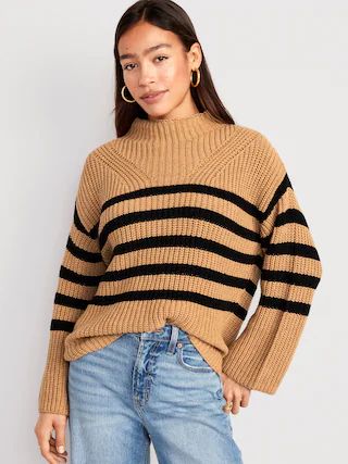 Mock-Neck Tunic Sweater for Women | Old Navy (CA)