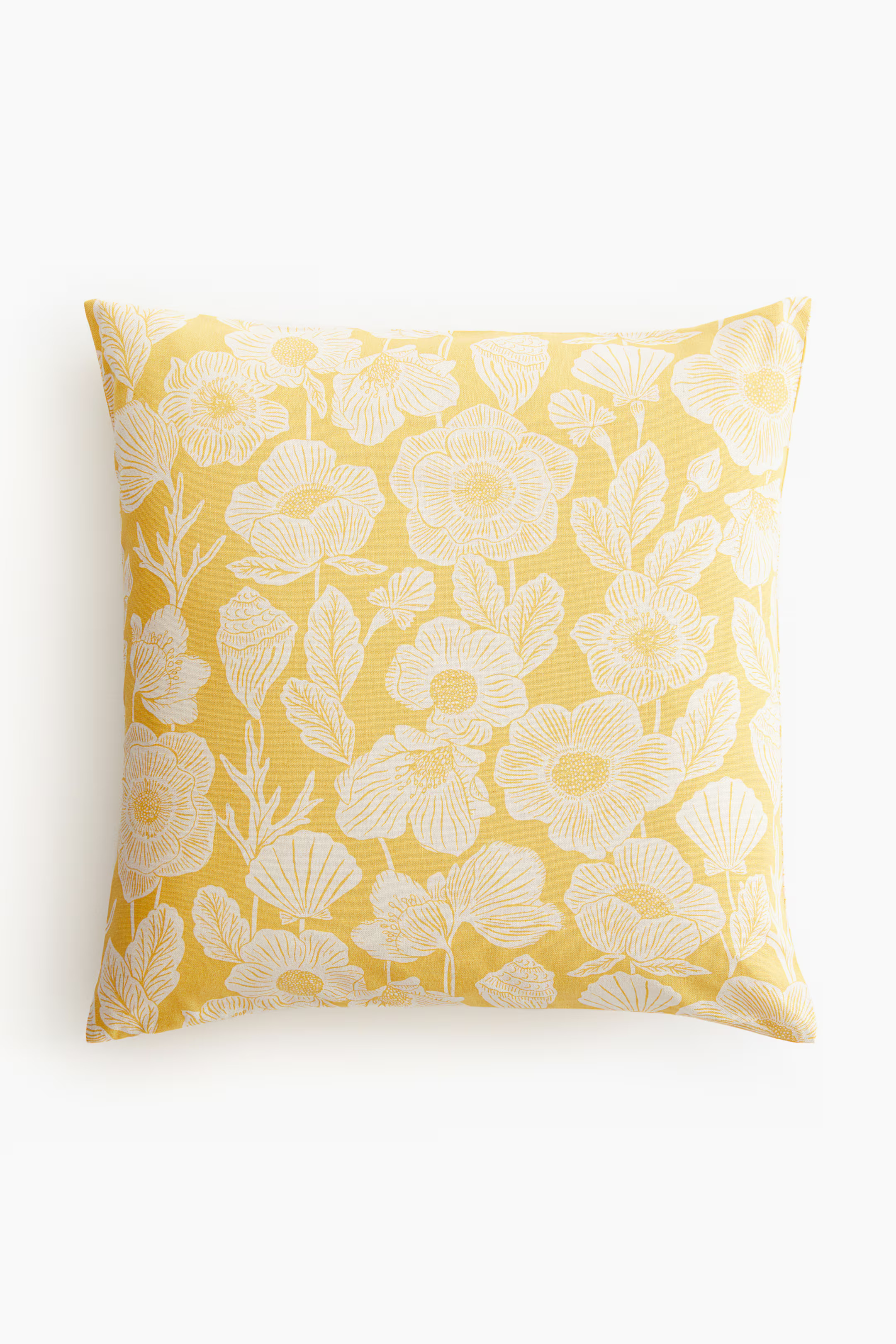 Patterned Cushion Cover - Light brown/floral - Home All | H&M US | H&M (US + CA)